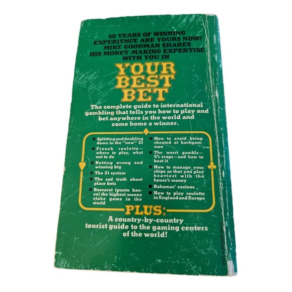 Mike Goodmans Your Best Bet Paperback Michael J Goodman Gambling Winning Gaming - Picture 3 of 5